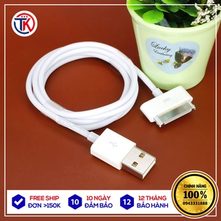 Dây Sạc IP 4/4s - iPad 2 Hàng Zin Theo Máy - Bảo hành 03 tháng lỗi 1 đổi 1.