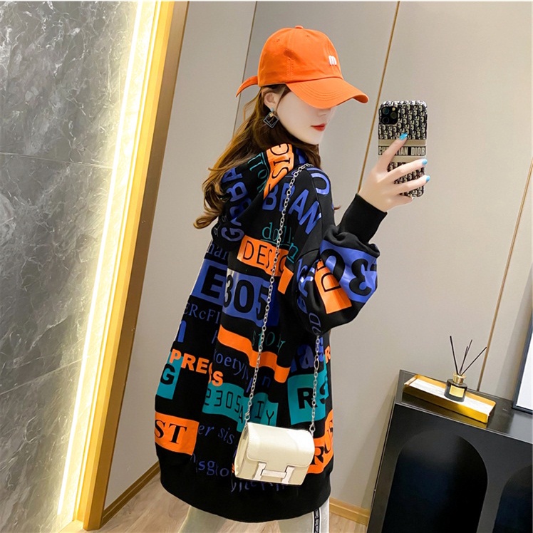 Áo hoodie dáng rộng dài thời trang cá tính | BigBuy360 - bigbuy360.vn