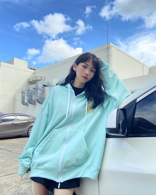 [CHÍNH HÃNG - TẶNG TÚI TOTE] Áo Khoác Trái Chuối Hoodie Zip-Up Black Monkey - Banana Killer Màu Xanh Mint | BigBuy360 - bigbuy360.vn