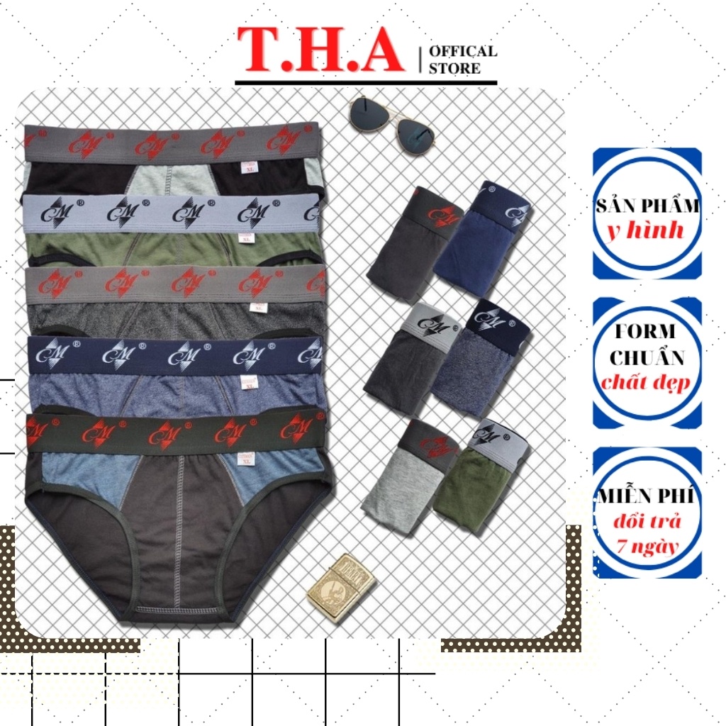 [Combo 5]✨Quần Lót Nam✨Quần Sịp Nam Cao Cấp Nhiều Lưng, Nhiều Màu, Giao Ngẫu Nhiên✨THA Store