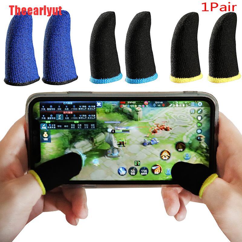 1 Cặp Găng Tay Chống Mồ Hôi Hỗ Trợ Chơi Game Trên Điện Thoại