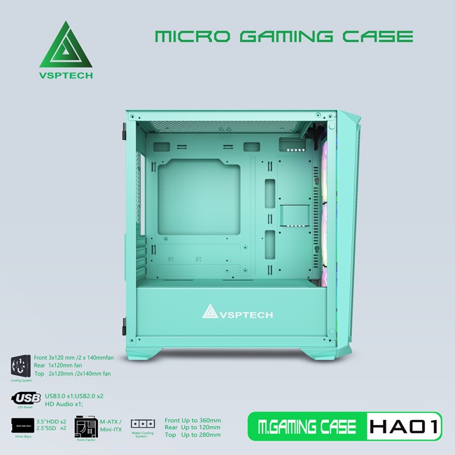 Vỏ Case VSP HA01 GREEN