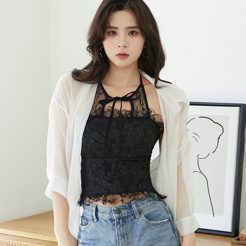 Áo Crop Top Không Tay Hở Lưng Gợi Cảm
