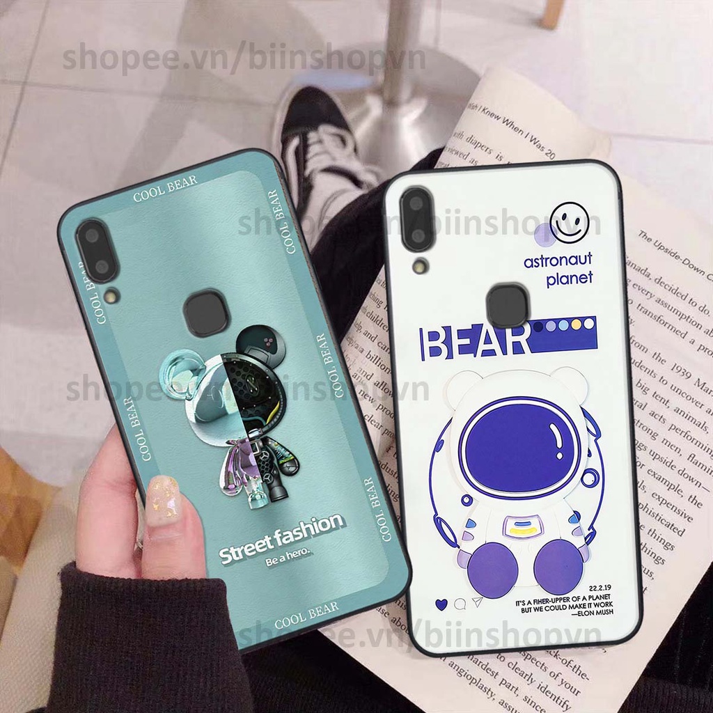 Ốp Vivo V9 / V9 Youth hình gấu bear brick đẹp độc lạ, thời trang, cá tính