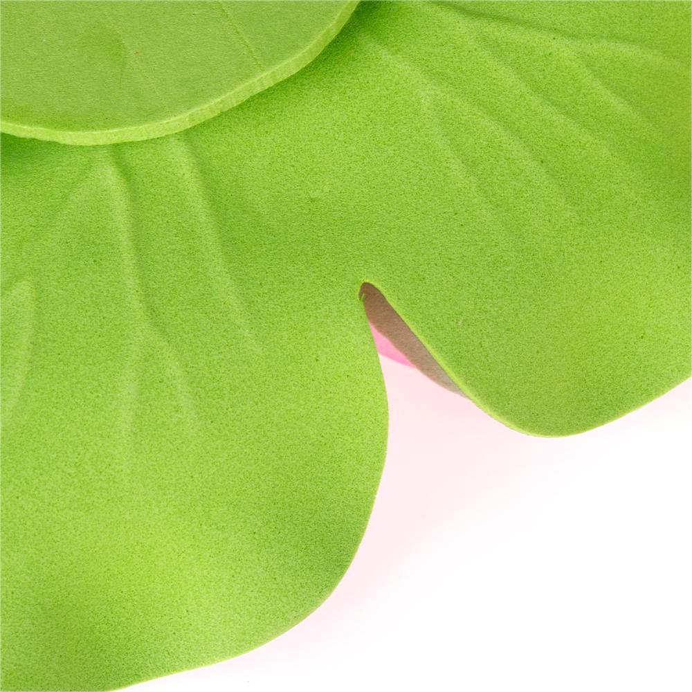 Lá Sen Giả Nổi Trên Mặt Nước Màu Xanh Lá Cây 18cm Trang Trí Nhà Cửa