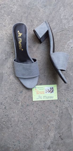 MUNSU_GUỐC QUAI NGANG DA LỘN GÓT VUÔNG XÉO THỜI TRANG