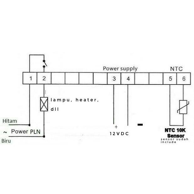 Rơ Le Điều Khiển Nhiệt Độ Kỹ Thuật Số Dc 12v (Mã 007)