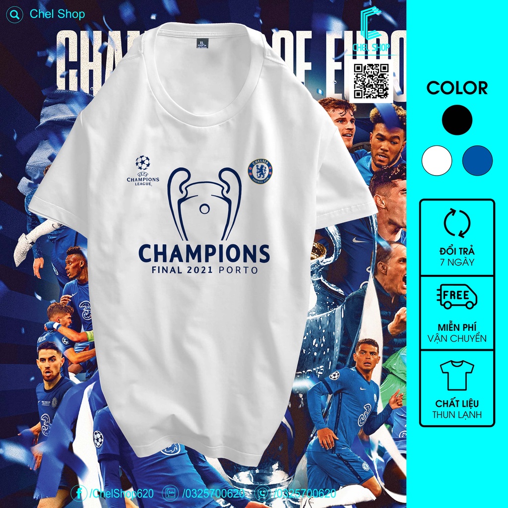 Áo thun cao cấp Chelsea Winner UCL 2021