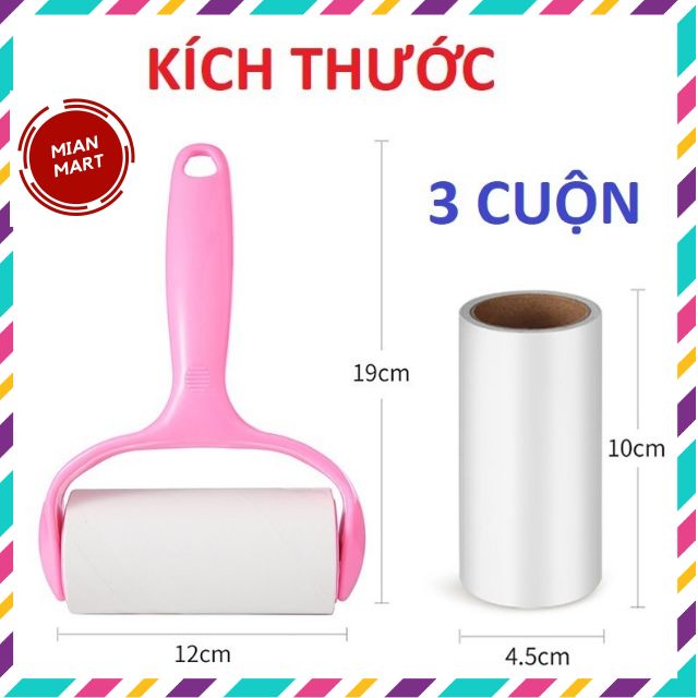 [MUA 1 ĐƯỢC 3] CÂY LĂN BỤI QUẦN ÁO GIÁ RẺ TẶNG KÈM 3 LÕI LĂN