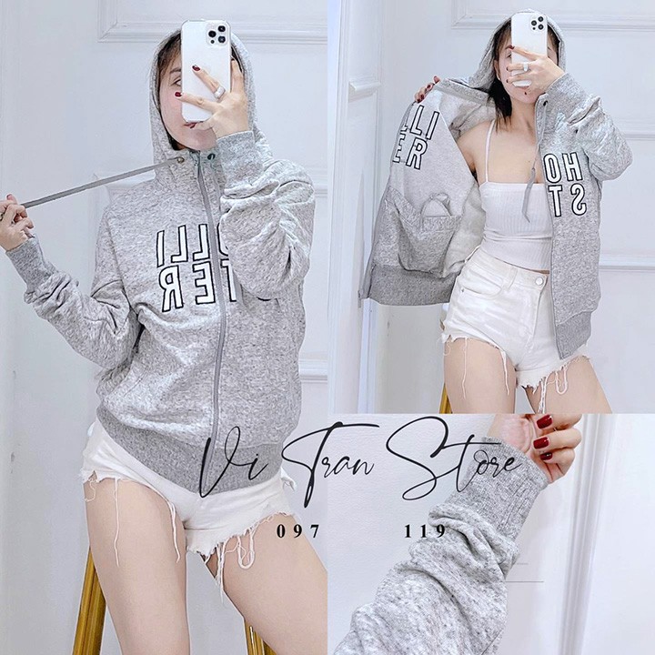 ÁO KHOÁC NỮ Da Cá (M210 - Hollister) | BigBuy360 - bigbuy360.vn