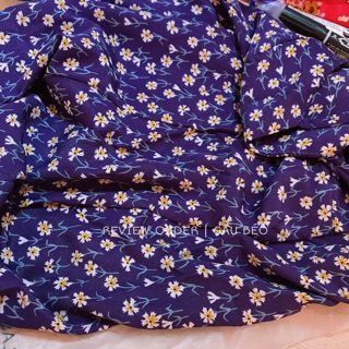 Váy hai dây tím hoa nhí uzzlang [ORDER]