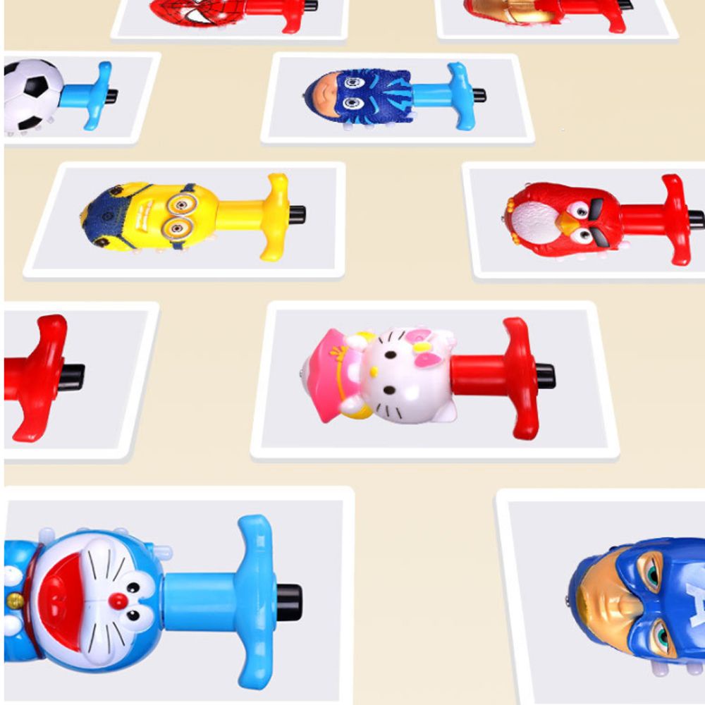 Đồ chơi con quay điện tử họa tiết Doraemon có đèn LED và nhạc cho bé