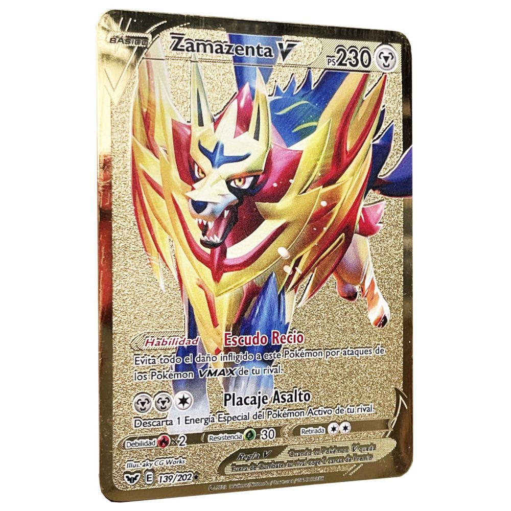 ✨✨Bộ Thẻ Bài Pokemon Bằng Kim Loại Màu Vàng Phiên Bản Tây Ban Nha Vastro Vmax GX Pikachu Charizard Lugia Arceus Làm Quà Tặng Cho Bé