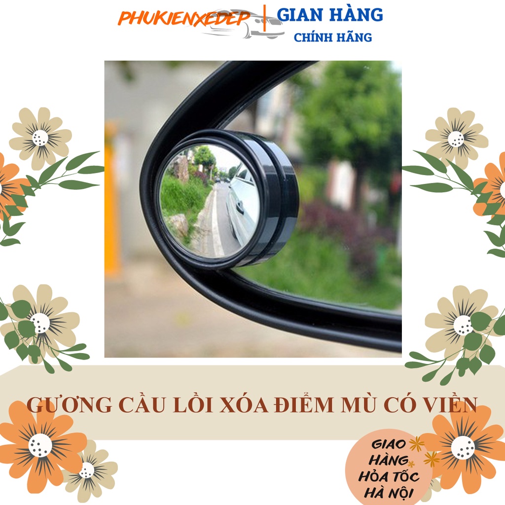 Gương cầu lồi⚡GIÁ RẺ - FREESHIP⚡ ô tô kính chiếu hậu xoá điểm mù
