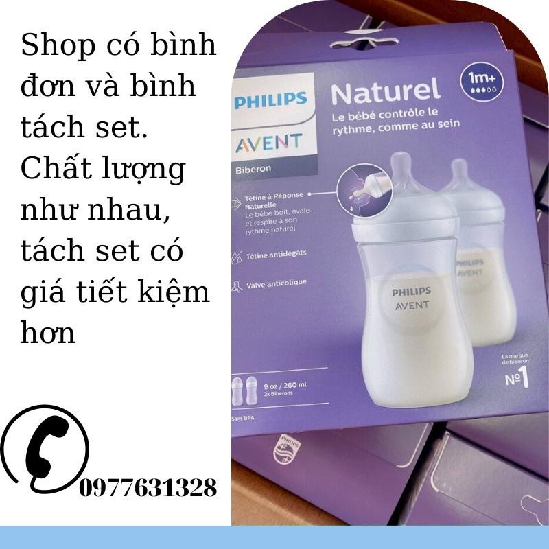 Bình Sữa  𝗣𝗵𝗶𝗹𝗶𝗽𝘀 𝗔𝘃𝗲𝗻𝘁 𝗡𝗮𝘁𝘂𝗿𝗮𝗹 125/260/330ML 100% Chính Hãng 𝑭𝑹𝑬𝑬𝑺𝑯𝑰𝑷 Bình sữa cổ rộng