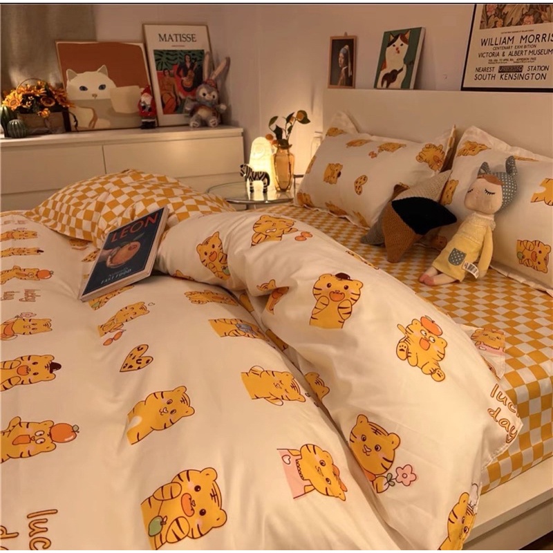 BST Vỏ Chăn Ga Cotton Poly Nhiều Hoạ Tiết - Chất Cotton Poly Đanh Vải - shinbedding