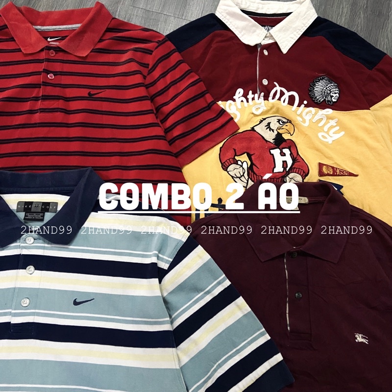 HAI ÁO POLO SIÊU RẺ - ĐƯỢC CHỌN SIZE - MẪU NGẪU NHIÊN