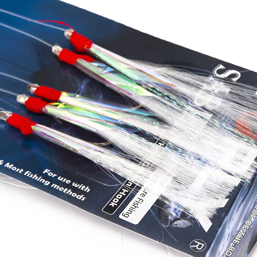 Thư 5 Cái Mới|Dây Móc Câu Cá Chất Lượng Cao|Móc Câu Cá Barbed|Lông Vũ