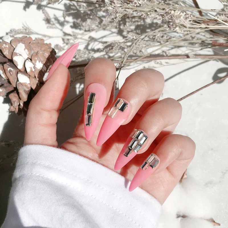 Mới Set 50 Viên Đá 3D Lấp Lánh Đính Móng Nghệ Thuật