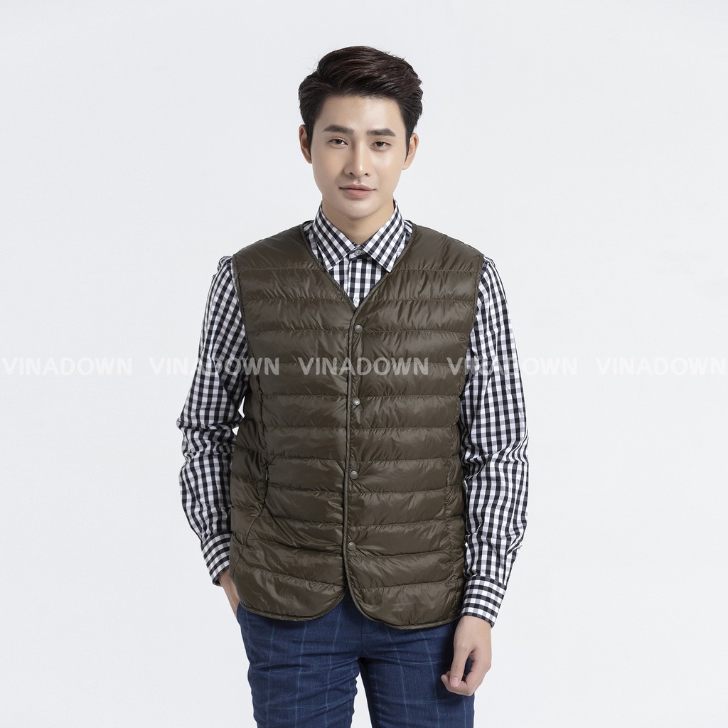 VND-M07-ÁO GILE CỔ TIM LÔNG VŨ VINADOWN