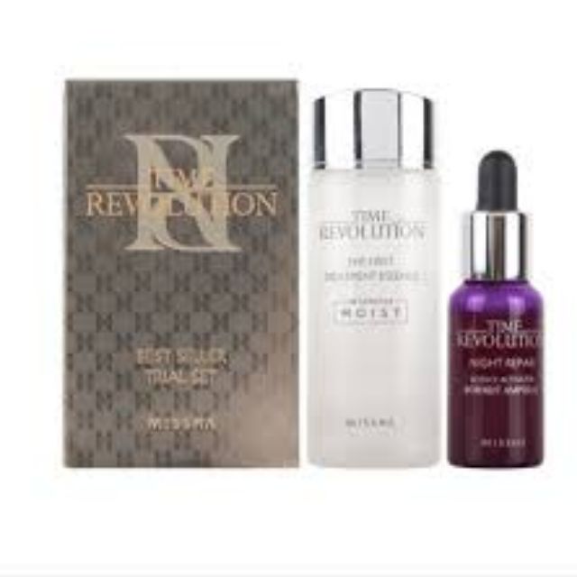 Bộ dưỡng da Hàn Quốc mini MISSHA (kèm ảnh thật)TINH CHẤT DƯỠNG TRẮNG DA TIME REVOLUTION MISSHA