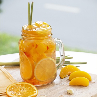 ĐÀO VÀNG NGÂM HÀN QUỐC YELLOW PEACH HŨ 680GR