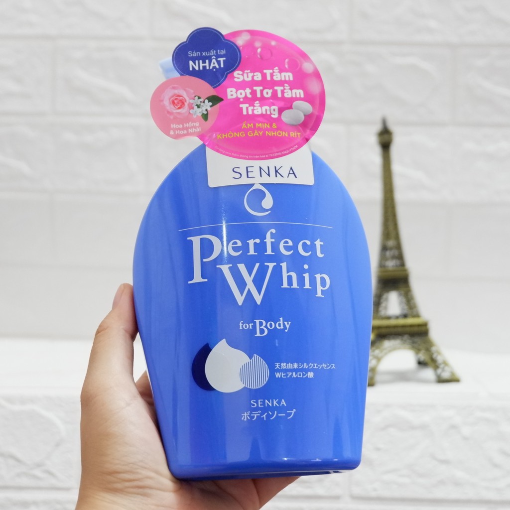 Sữa Tắm Dưỡng Ẩm Senka Perfect Bubble Whip For Body Hương Hoa 500ml NPP Shoptido