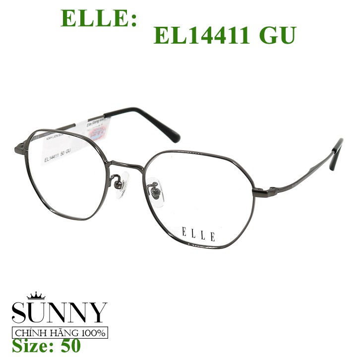 Gọng kính thời trang Elle EL14411 nhiều màu chính hãng, bảo hành toàn quốc