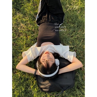 Set áo ba lỗ kèm croptop trắng ( Ảnh thật )
