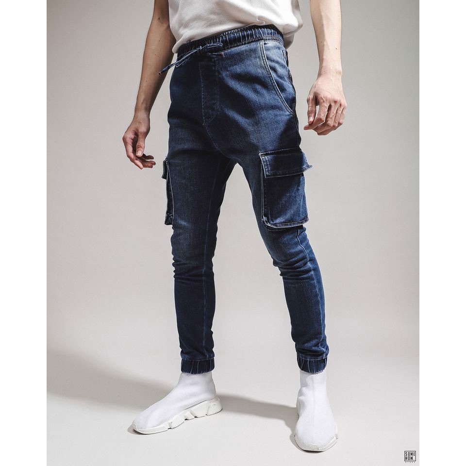 Quần Jogger Jean Nam 3 Màu Thời Trang, Chất Vải Denim Cotton Co Giãn Dày Dặn Cao Cấp, INF JG001500, SOMEHOW