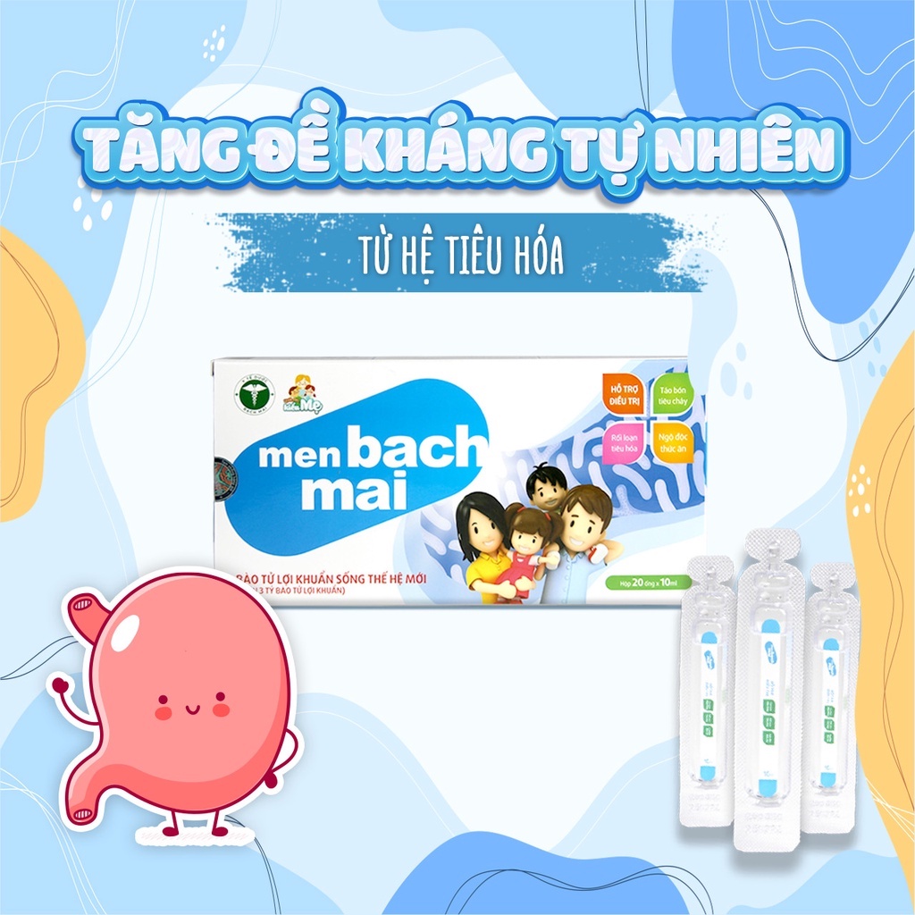 Men Bạch Mai cho bé, men sống Bạch Mai cho trẻ, men tiêu hóa vi sinh bé hết táo bón,rối loạn tiêu hóa Toàn Tâm
