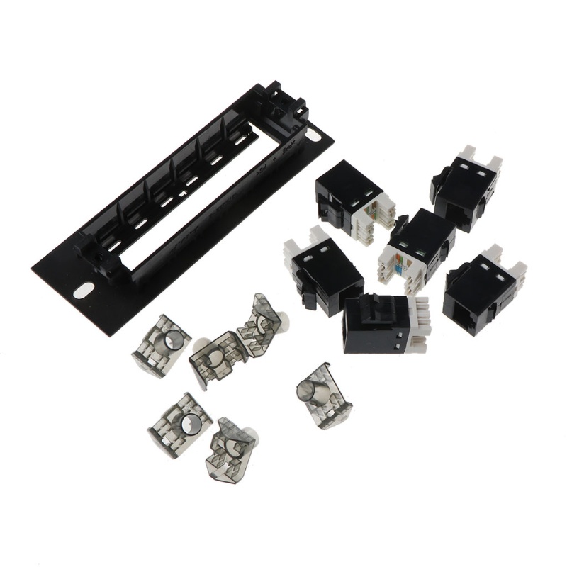Giá Đỡ Gắn Tường 6 Cổng CAT6 RJ45 Chuyên Dụng Chất Lượng Cao