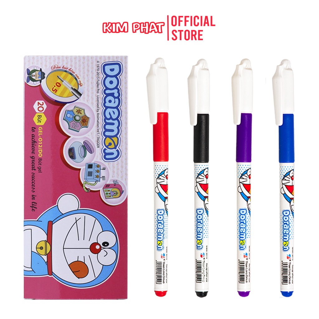 Bút mực nước màu tím Gel 012 Doraemon hàng chất lượng