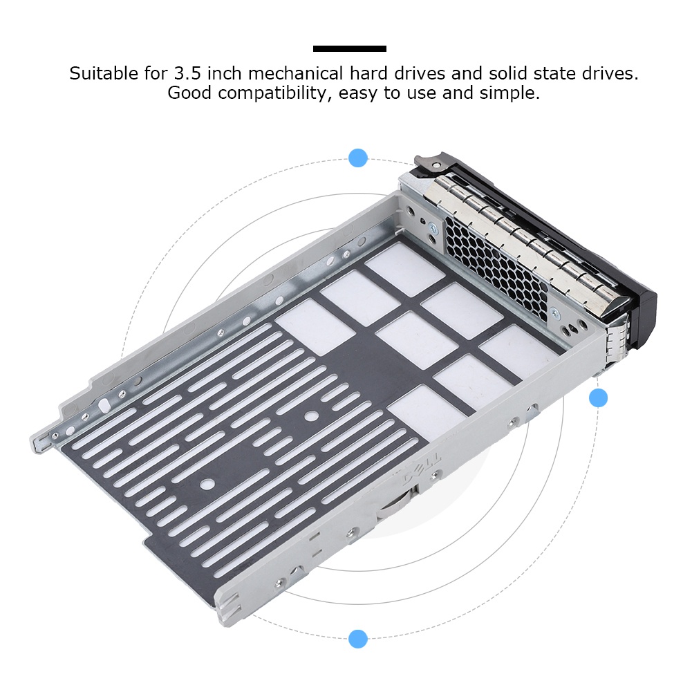 Có thể bán buôn Giá đỡ khay ổ cứng SSD SAS SATA 3 5 inch cho máy chủ DELL R410 R510 R710 R730 R720 Washington057 Hàng giao ngay