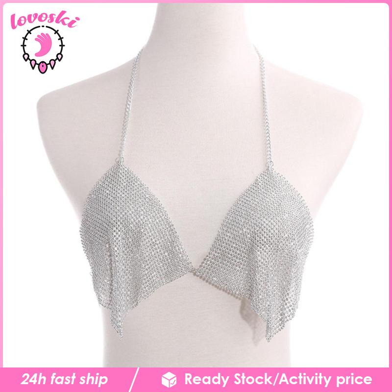 Bộ Bikini Đính Đá Quyến Rũ Thời Trang Cho Nữ