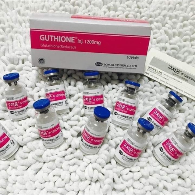 Glutathione 1200mg mix truyền trắng tiêm trắng da