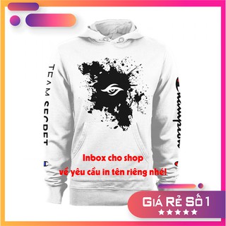 [FREESHIP] Áo Khoác Hoodie Liên Minh Huyền Thoại - Áo thi đấu TEAM SECRET 2020 - In Tên Theo Yêu Cầu