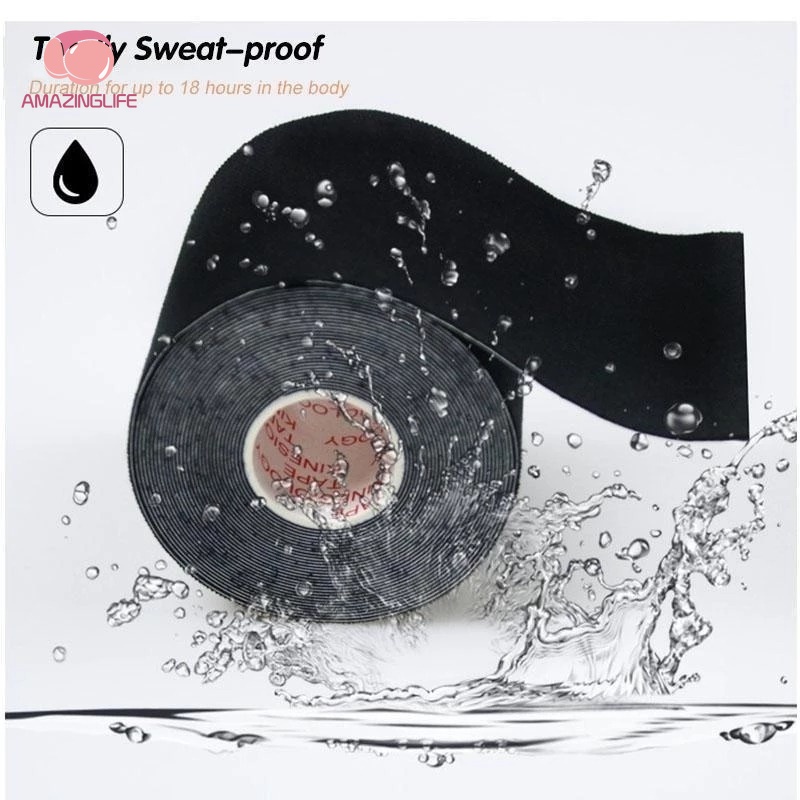 1 Cuộn Băng Dán Nâng Ngực Vô Hình 5M Thoáng Khí Cho Nữ