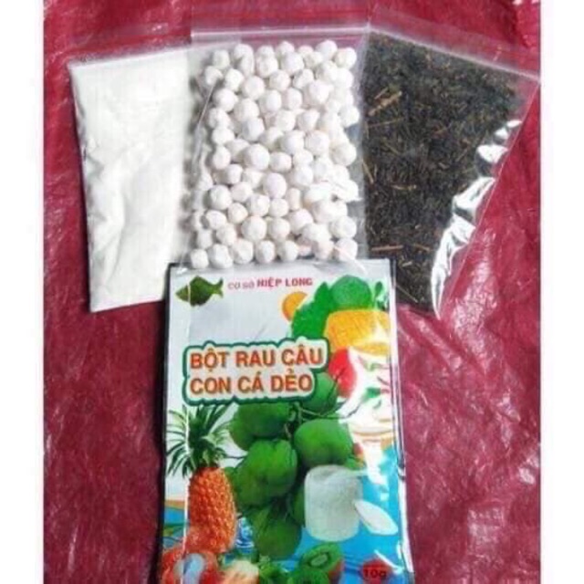 Bột rau câu con cá dẻo
