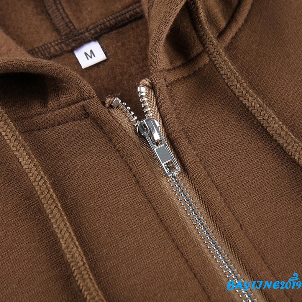 Áo Khoác Dài Tay Có Mũ Phong Cách Thời Trang Hàn Quốc Dành Cho Nữ