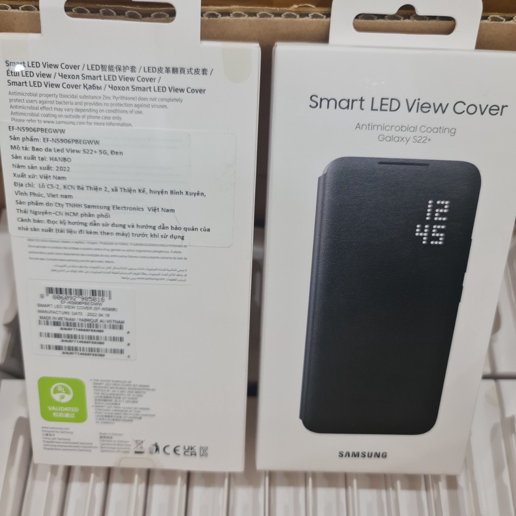 Bao da Led view samsung galaxy S22 plus  màn hình led - chống sốc - kháng khuẩn - hàng nguyên seal - chính hãng