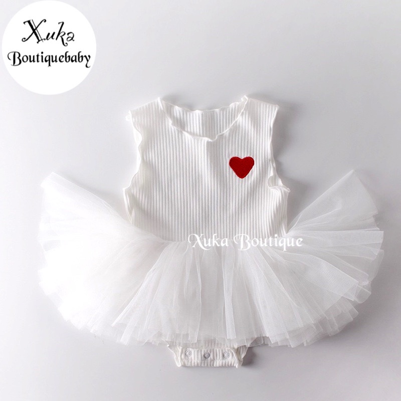 Bộ Quần Áo Bé Gái Cardigan và Body Váy Cotton Xuka Boutique Quần Áo Sơ Sinh Cho Bé Đầy Tháng /Thôi Nôi /Sinh Nhật