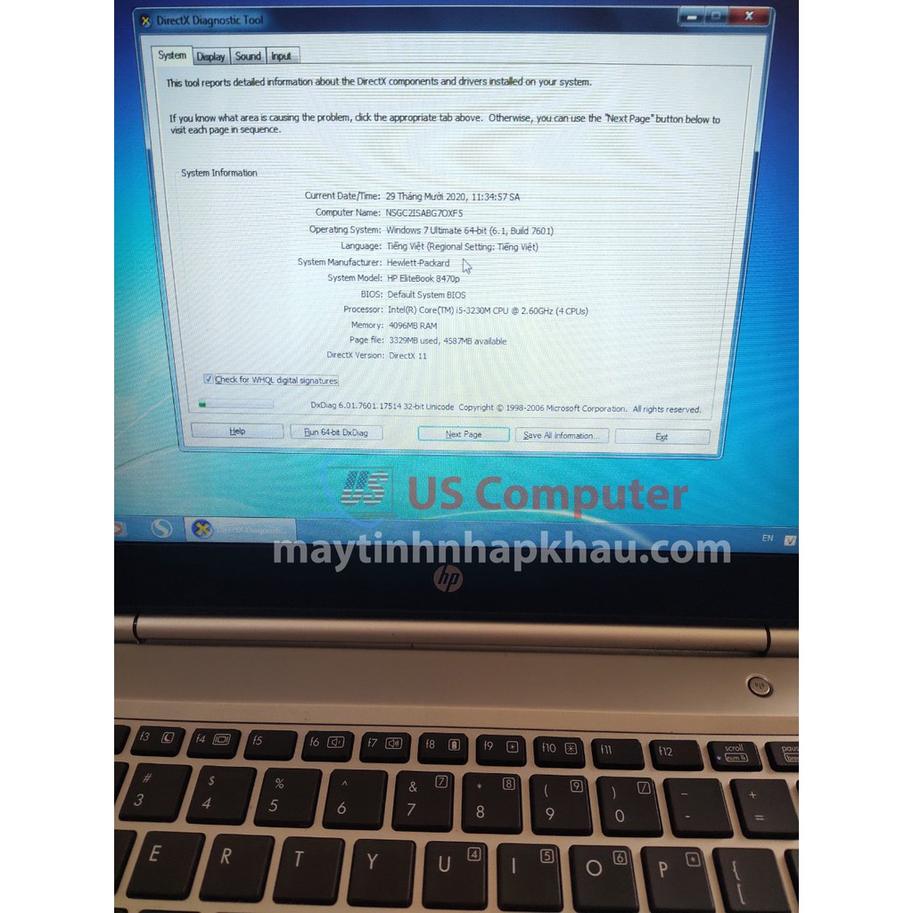 Laptop nhập zin HP Elitebook 8470p: Core i5, màn hình 14 inch | BigBuy360 - bigbuy360.vn