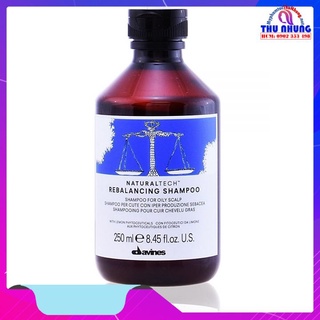Dầu gội cân bằng tóc dầu và độ ẩm cho da đầu Davines REBALANCING Shampoo (250ml)