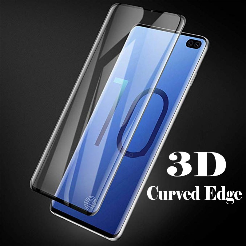 Kính cường lực thiết kế viền cong bảo vệ cho Samsung S10+ S10 E PLUS S10e S10 S8 S9 Plus S9+ Note 9 8