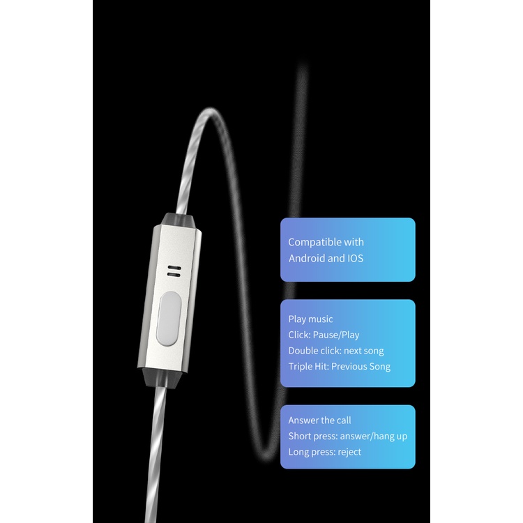 Tai Nghe Nhét Tai BGVP Cân 2DD Có Dây Âm Thanh 6D Sống Động