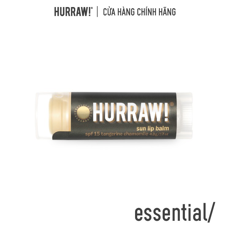 Son dưỡng môi Hurraw! Balm - Chống Nắng SPF15 4.8g/.17oz