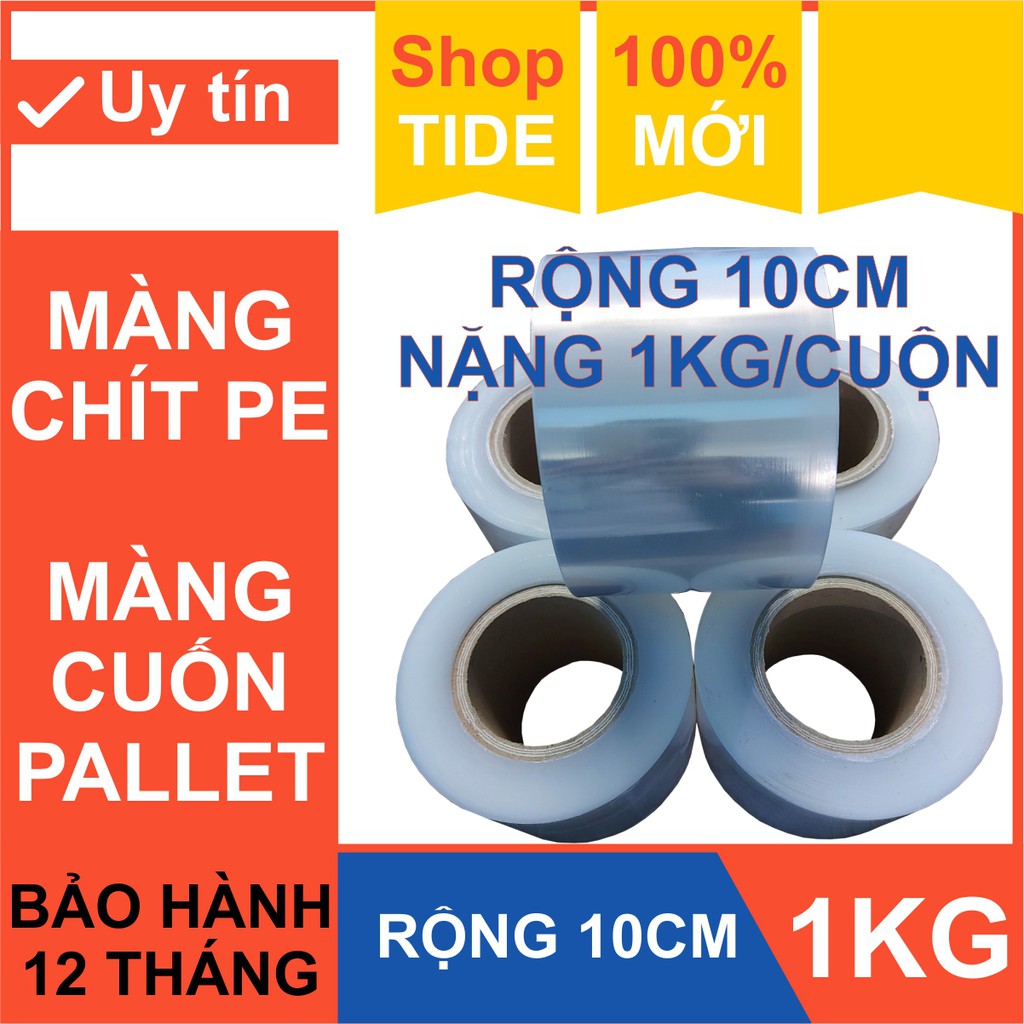 [1kg x 10cm] Màng chít PE bọc hàng hóa – cuốn bụng giảm mỡ làm đẹp – Rộng 10Cm x 1Kg/cuộn