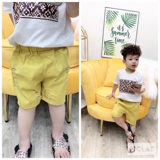 Quần ngố kaki thô mềm cho bé trai