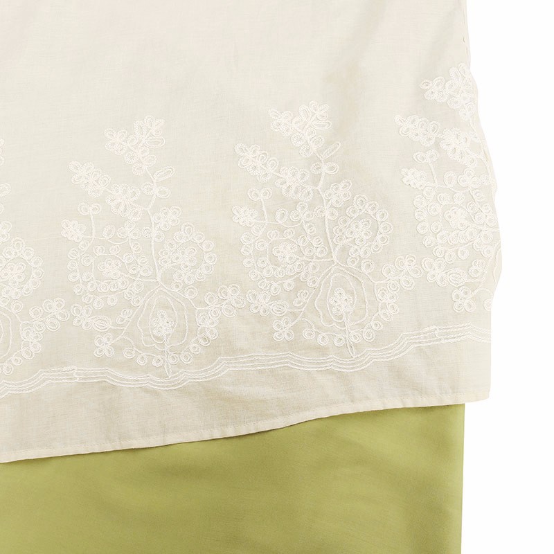 Đầm Maxi Ngắn Tay Form Rộng Thêu Họa Tiết Cách Điệu Thanh Lịch Dành Cho Nữ